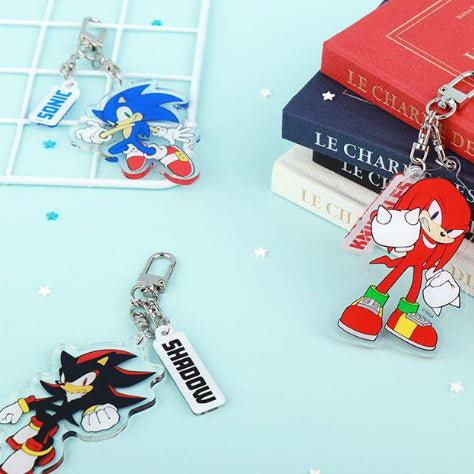 [BUNJANG] Sonic Acrylic Figure Keychain / 소닉 아크릴 피규어 키링