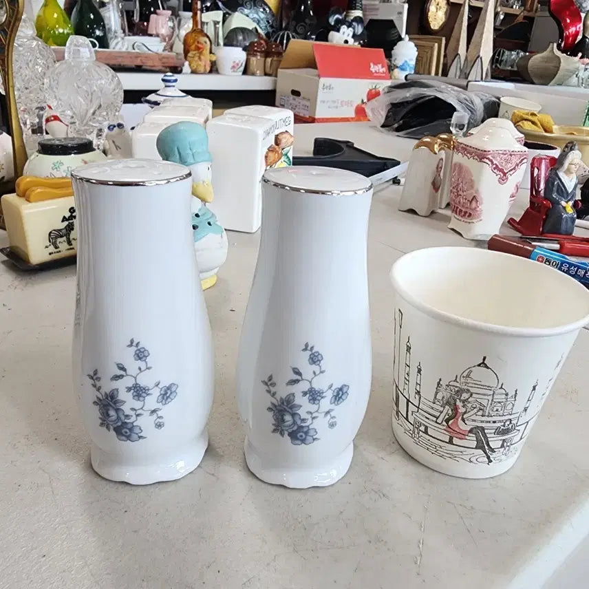 [BUNJANG] Vintage Ceramic Spice Jar Set / 미국서온 도자기 양념통 