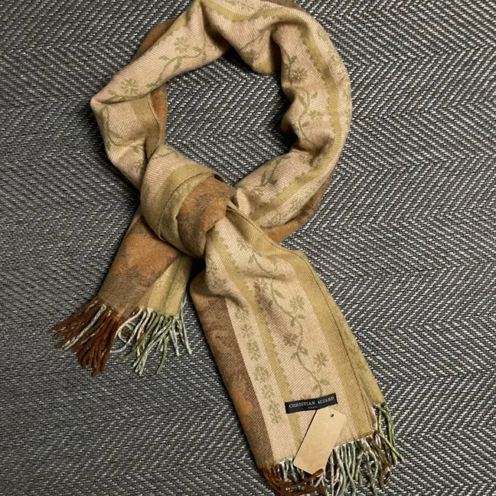 [BUNJANG] Christian Audigier Vintage Pattern Wool Cashmere Blend Scarf / 크리스찬 오자르 아메카지 빈티지 패턴 울 캐시미어 혼방 머플러o 5458