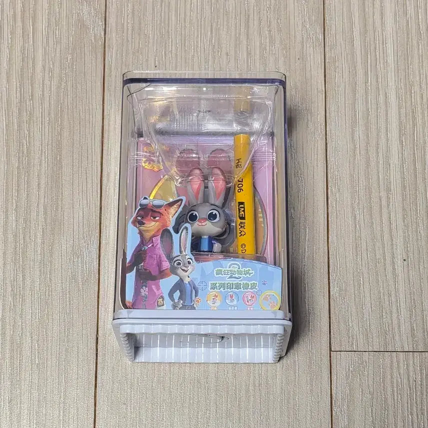 [BUNJANG] Zootopia Judy Figure Stamp and Pencil Set (Sealed) / 주토피아 피규어 스탬프와 연필세트 주디