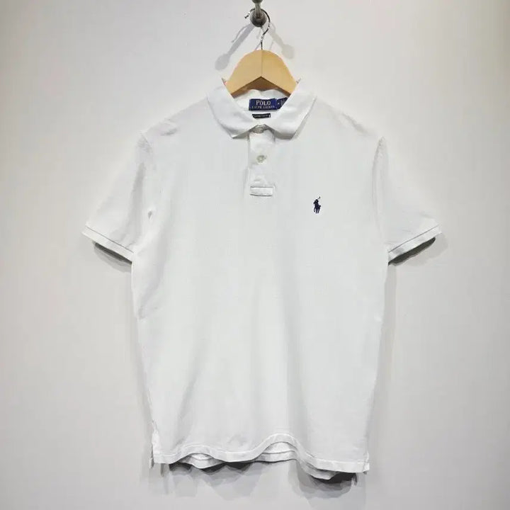 [SOLD OUT] 폴로 랄프로렌 커스텀 슬림 핏 화이트 반팔 카라티
