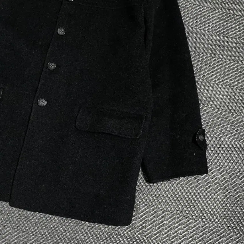 [BUNJANG] Calvin Town Minimal Boxy Fit Wool Half Coat / 캘빈 타운 미니멀 박시핏 모직 하프 코트o 5459