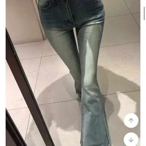 [BUNJANG] Avery Vintage Washing Bootcut Denim Pants / 에이블리 빈티지 워싱 부츠컷 데님 팬츠 수입의류
