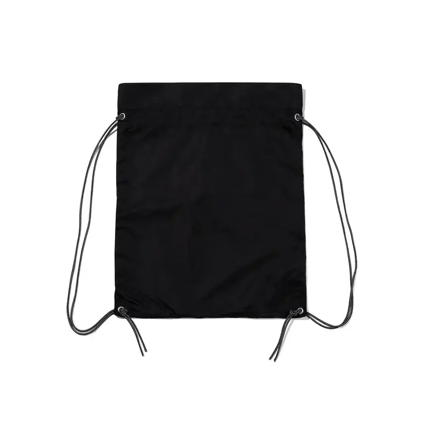 [BUNJANG] Woohwong Flor Logo Cutting Gym Sack - Black / 우알롱 Flor logo cutting gym sack - BLACK
