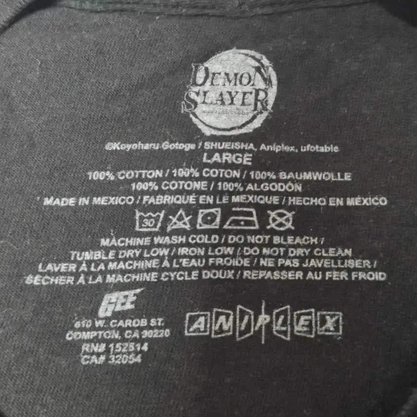 [BUNJANG] Demon Slayer Official T-Shirt / [L]귀멸의 칼날 오피셜 티셔츠  -224