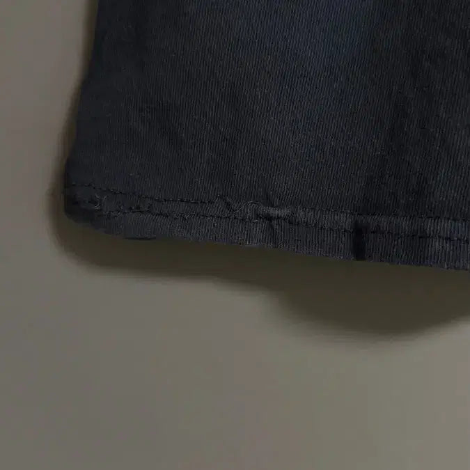 [BUNJANG] Navy Cropped Short-Sleeve T-Shirt / 네이비 크롭 반팔 티셔츠