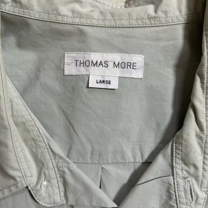 [BUNJANG] Thomas More Paper Shirt Mint Grey L / 토마스모어 페이퍼 셔츠 L 민트 그레이