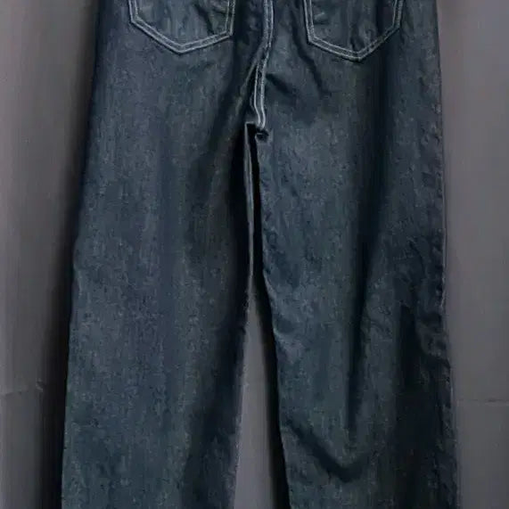 [BUNJANG] Dark Wash Denim Wide Pants / 진청 데님 와이드 팬츠