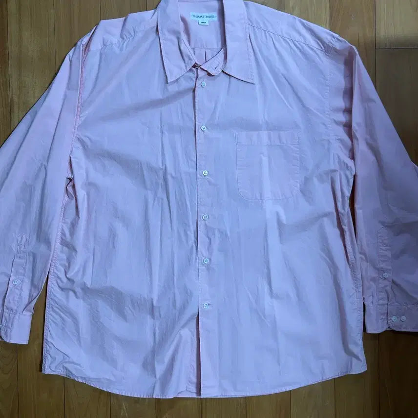 [BUNJANG] Thomas More Paper Shirt L Strawberry Cream / 토마스 모어 페이퍼 셔츠 L 스트로베리 크림