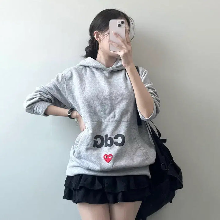[BUNJANG] Comme des Garçons Grey Hoodie / 꼼데가르송 후드티