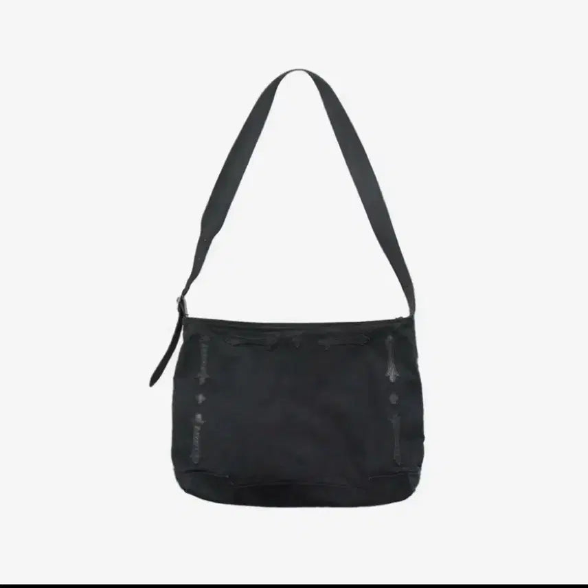 [BUNJANG] Poleriteu Fleur Patched Crossbody Bag Washed Black / 폴리테루 플뢰르 패치드 크로스백 워시드 블랙