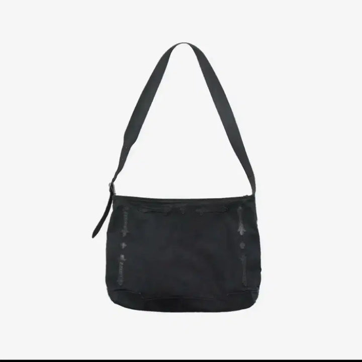 [BUNJANG] Poleriteu Fleur Patched Crossbody Bag Washed Black / 폴리테루 플뢰르 패치드 크로스백 워시드 블랙