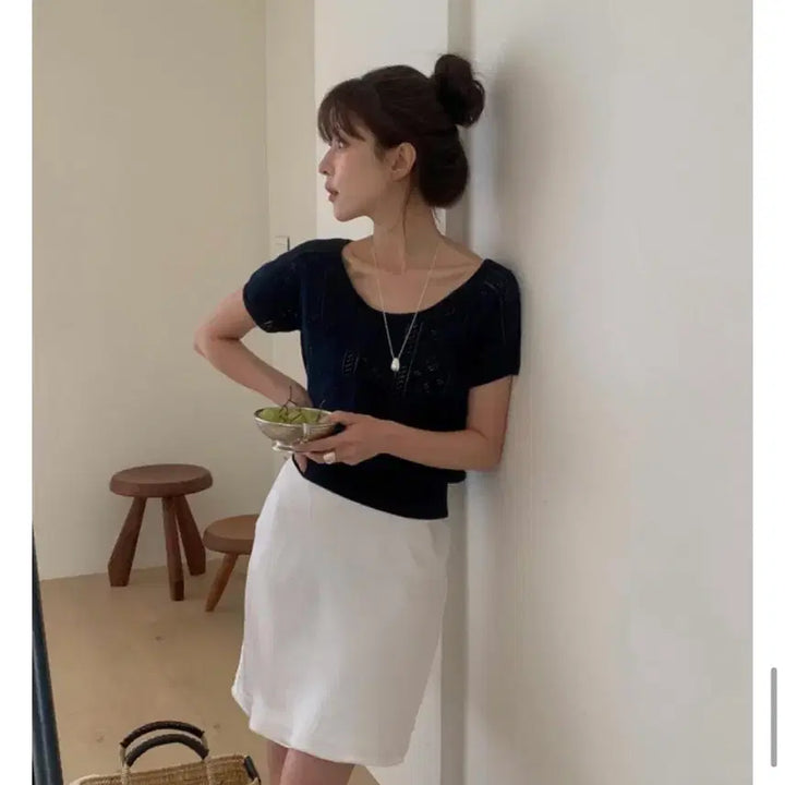 [BUNJANG] Miel Punching Knit / 도매택 미엘 펀칭니트