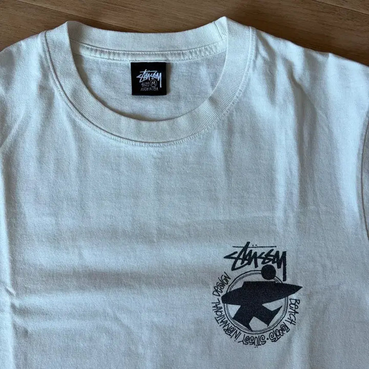 [BUNJANG] Stussy Beach Roots Pigment Dyed T-Shirt Natural M / 스투시 비치 피그먼트 M 반팔
