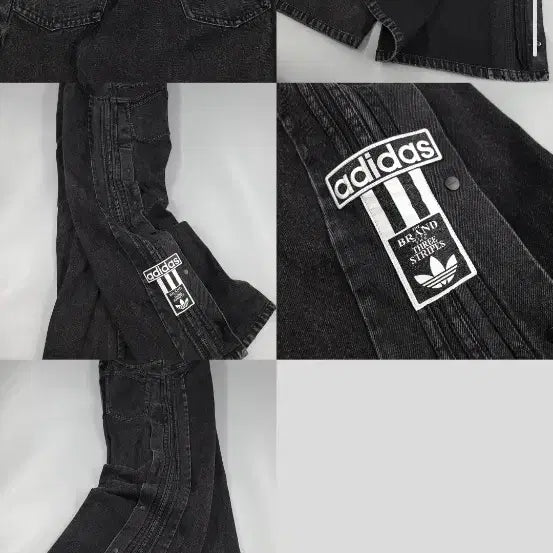 [BUNJANG] Adidas Adibreak Black Denim Pants / 에이블리교신 아디다스 아디브레이크 블랙 데님 팬츠