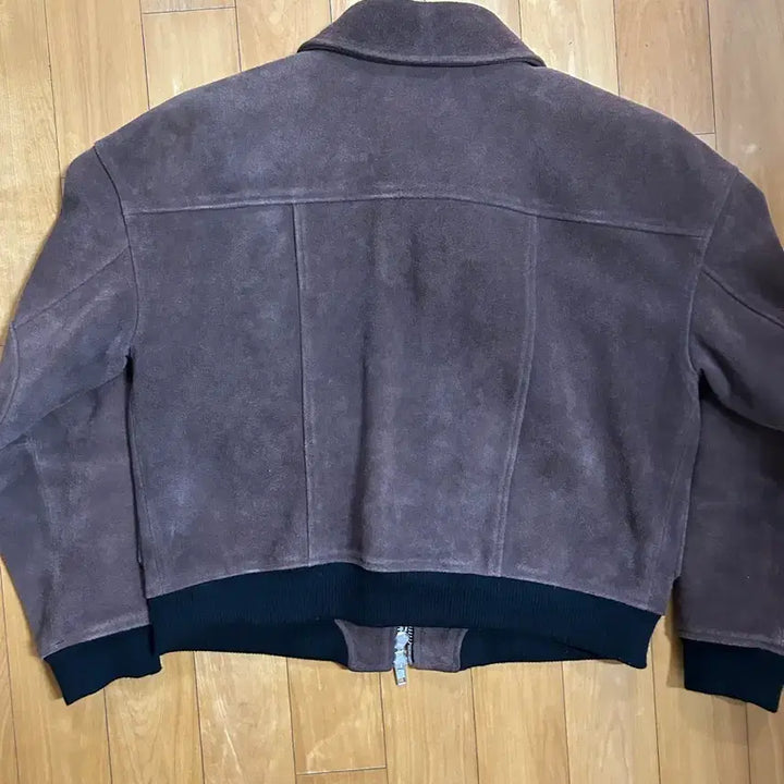 [BUNJANG] Andros Suede Blouson Jumper Dark Brown L / 앤드로스 스웨이드 블루종 점퍼 다크 브라운 L ( 실측 참고 )