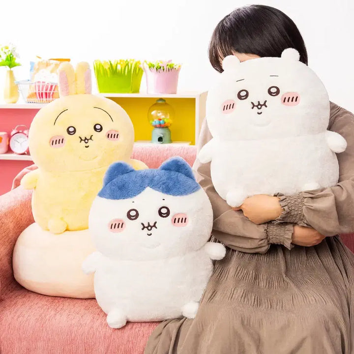 [BUNJANG] Chiikawa Usagi Hachiware Piggy Plush / 치이카와 뚱뚱 통통 뚠뚠 돼지카와 치이카와 하치와레 우사기 먼작귀 인형