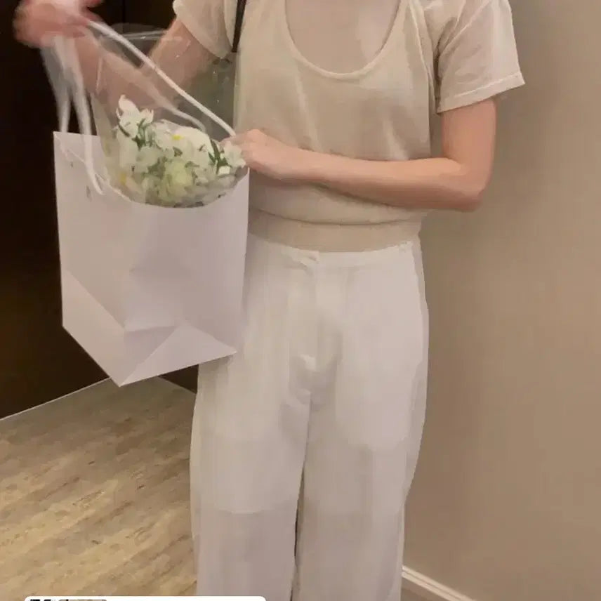 [BUNJANG] Proper Halterneck Bustier + Short Sleeve Knit Set / 도매택 프로퍼 홀터넥 뷔스티에 + 반팔니트