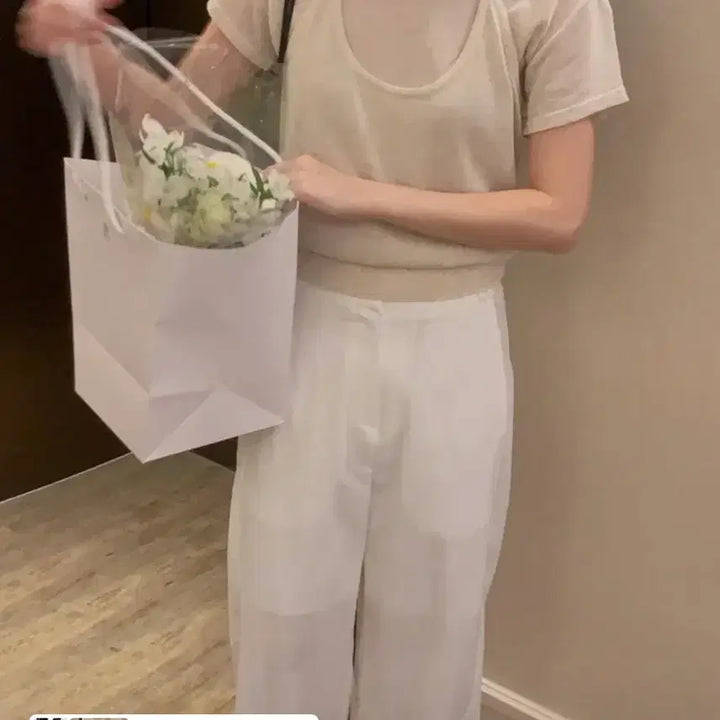 [BUNJANG] Proper Halterneck Bustier + Short Sleeve Knit Set / 도매택 프로퍼 홀터넥 뷔스티에 + 반팔니트