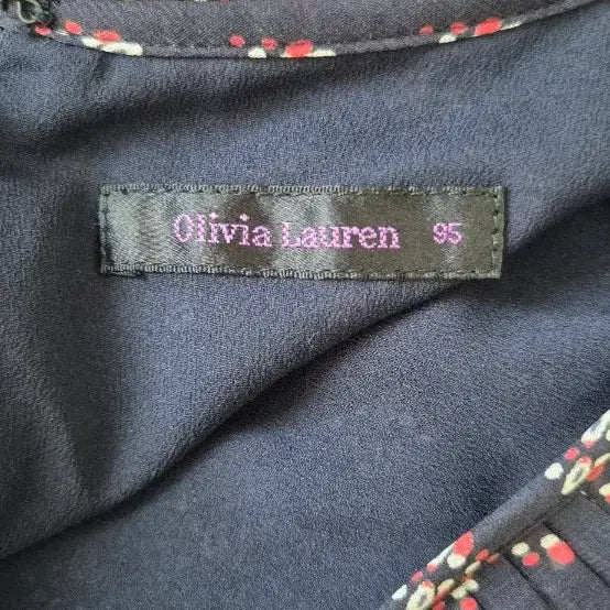 [BUNJANG] Olivia Lauren Pleated Collar Flower Pattern Short Sleeve Dress / 올리비안 로렌 플리츠 칼라 플라워 패턴 반팔 원피스