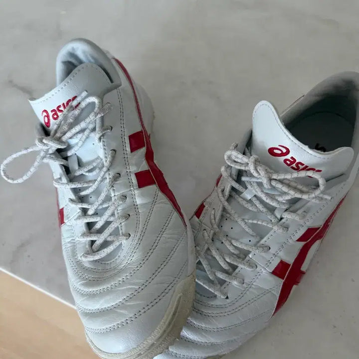 [BUNJANG] Asics C3 White/Red 255 / 아식스 c3 흰색/빨강 255 판매