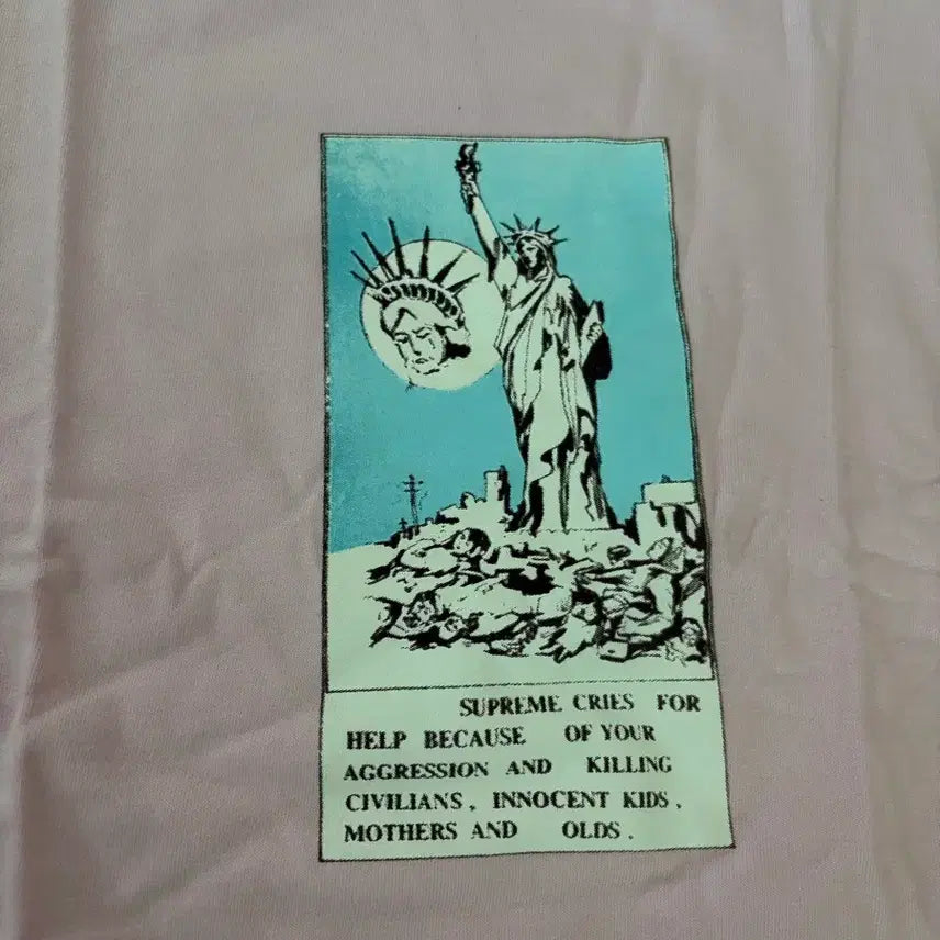 [BUNJANG] Supreme Short Sleeve T-Shirt Pink / [M] 슈프림 반팔 티셔츠 핑크