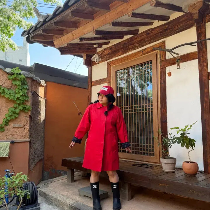 [BUNJANG] Burberry Classic Red Trench Coat / 버버리 쨍한 레드 클래식 바바리