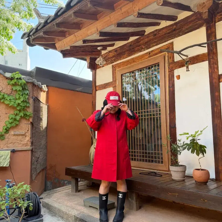 [BUNJANG] Burberry Classic Red Trench Coat / 버버리 쨍한 레드 클래식 바바리