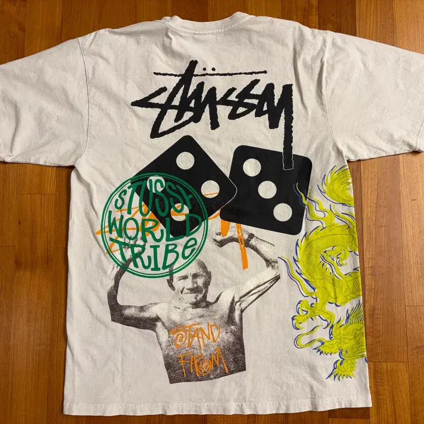 [BUNJANG] Stussy World Tribe T-Shirt Size M / 스투시 월드 트라이브 반팔 M