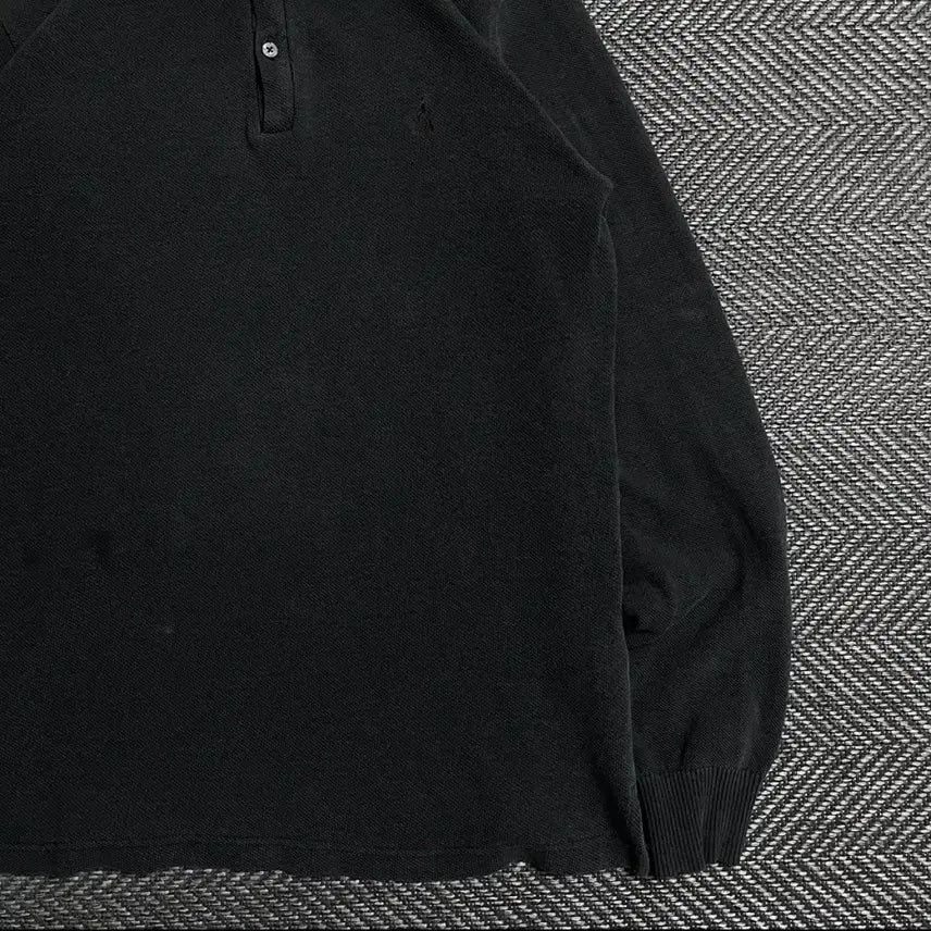 [BUNJANG] Beanpole Embroidered Logo Boxy Fit Long Sleeve T-Shirt Gray Size 115 / 빈폴 자수 로고 그레이 박시핏 롱슬리브o 5467