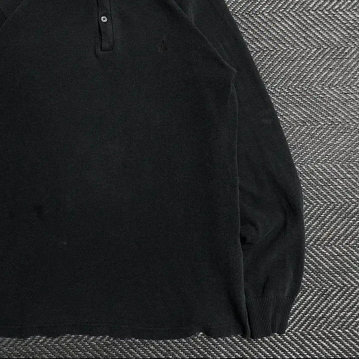 [BUNJANG] Beanpole Embroidered Logo Boxy Fit Long Sleeve T-Shirt Gray Size 115 / 빈폴 자수 로고 그레이 박시핏 롱슬리브o 5467