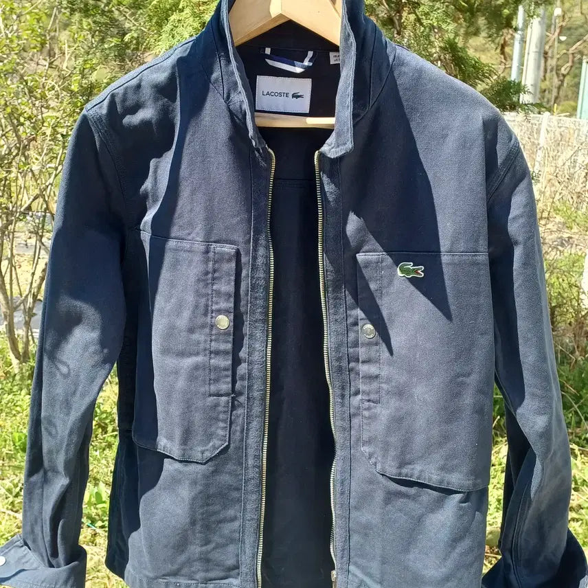 [BUNJANG] Lacoste Navy Canvas Work Jacket Women&