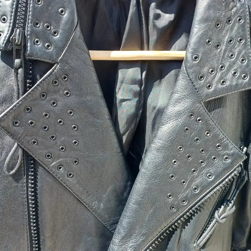[BUNJANG] Zipper Detail Lambskin Rider Jacket (Men&