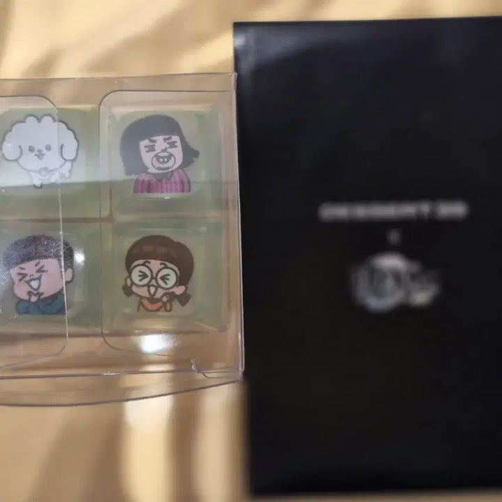 [BUNJANG] Limited Edition Common Siblings "Keycap" Keychain with Sticker Set / (한정판) 흔한남매 야광 키캡키링