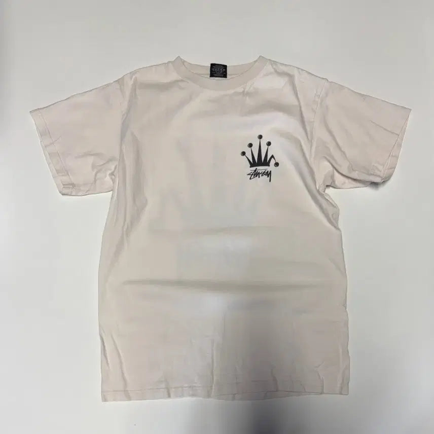 [BUNJANG] Stussy Crown Half Sleeve T-Shirt / 희귀!! 일본 스투시 크라운 왕관 반팔 티셔츠 S 공용