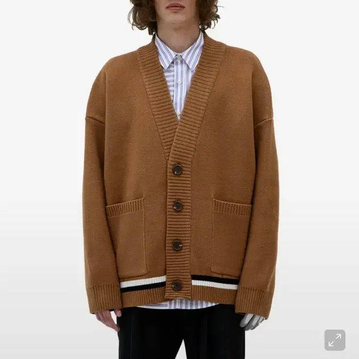 [BUNJANG] HBLADE Line Iconic Cardigan Camel L / L) 에이치블레이드 라인 아이코닉 가디건 카멜
