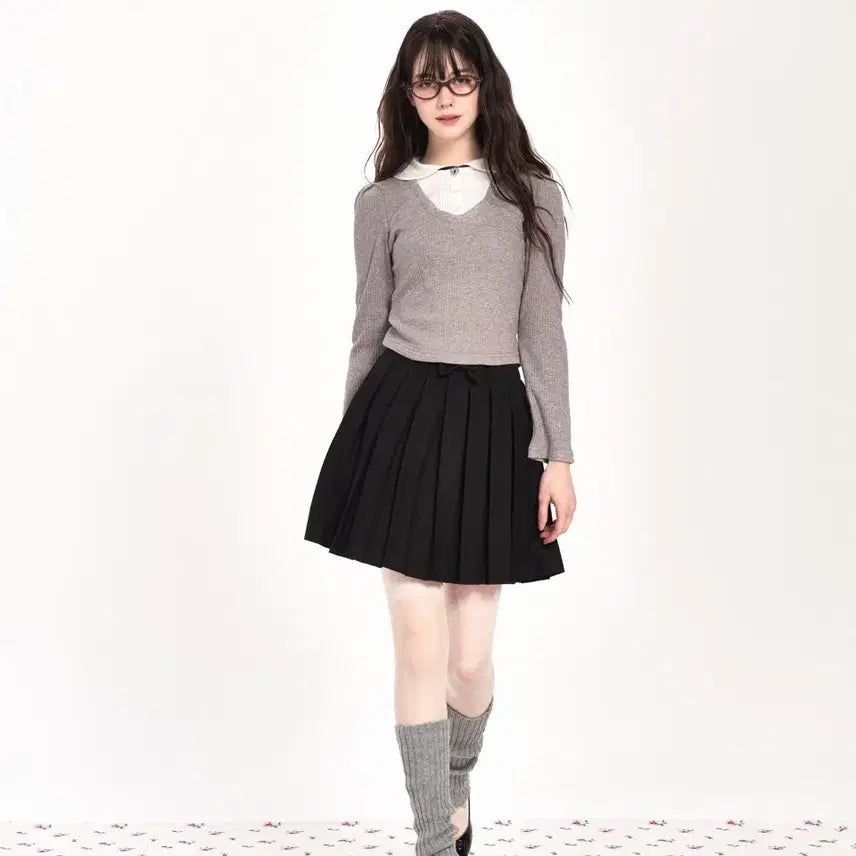 [BUNJANG] Whisper Airy Deer Bow Midi Skirt / 위스페어리 디어 보우 미디스커트