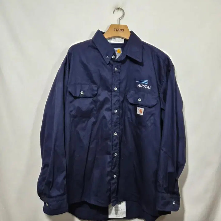 [BUNJANG] Carhartt Navy FR Work Shirt XL / 칼하트 네이비 FR 워크셔츠 XL