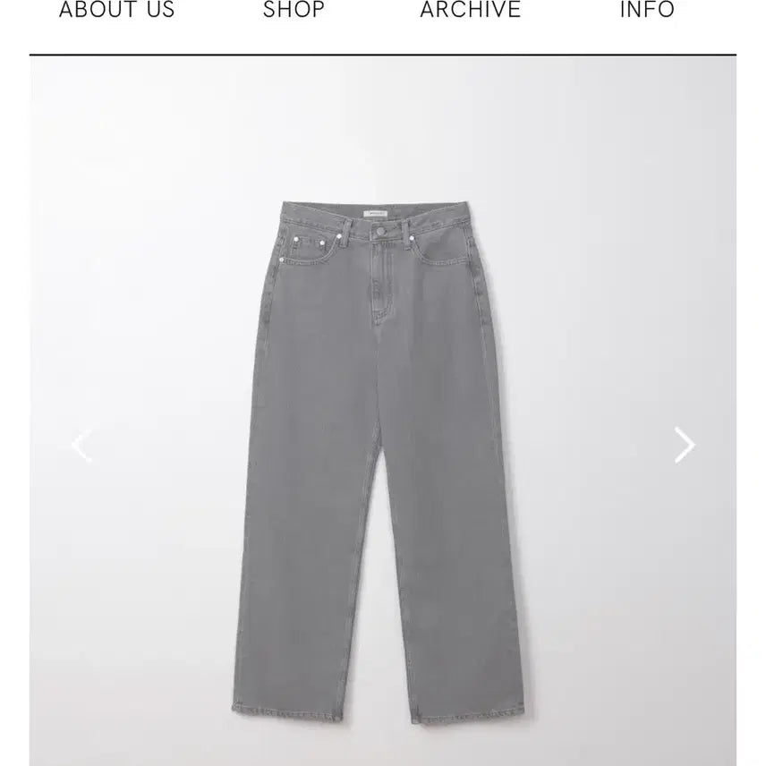 [BUNJANG] Archive J Two U Grey Wide Denim Pants (New) / (새상품)아카이브제이투유 그레이 데님 팬츠