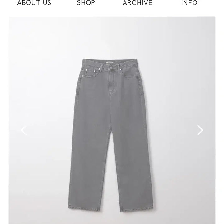[BUNJANG] Archive J Two U Grey Wide Denim Pants (New) / (새상품)아카이브제이투유 그레이 데님 팬츠