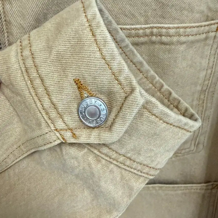 [BUNJANG] Stussy Denim Work Jacket Sand / ( L ) 스투시 데님 워크자켓 샌드