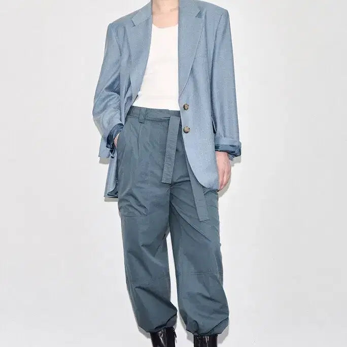 [BUNJANG] Time Wool Oversized Mélange Jacket / 타임 울 오버사이즈 멜란지 자켓