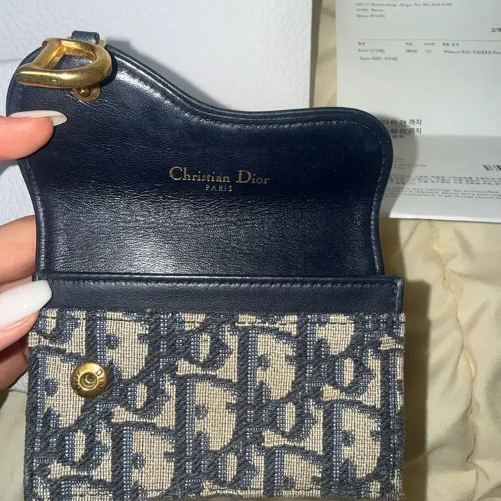[BUNJANG] Dior Oblique Saddle Card Holder / 디올 오블리크 새들 카드지갑