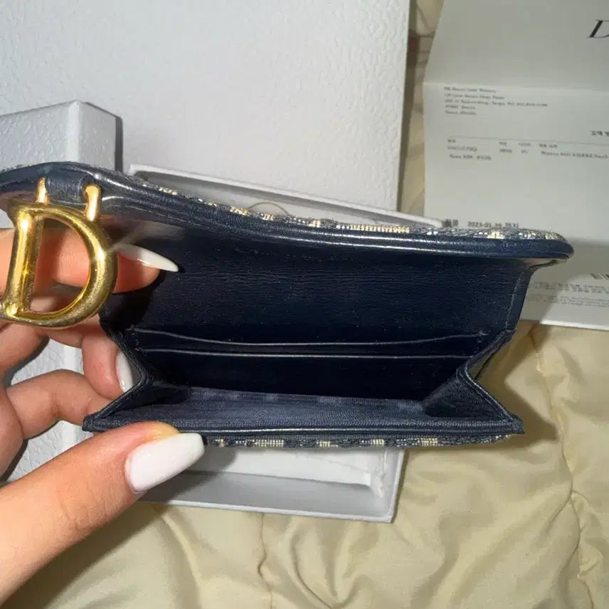 [BUNJANG] Dior Oblique Saddle Card Holder / 디올 오블리크 새들 카드지갑