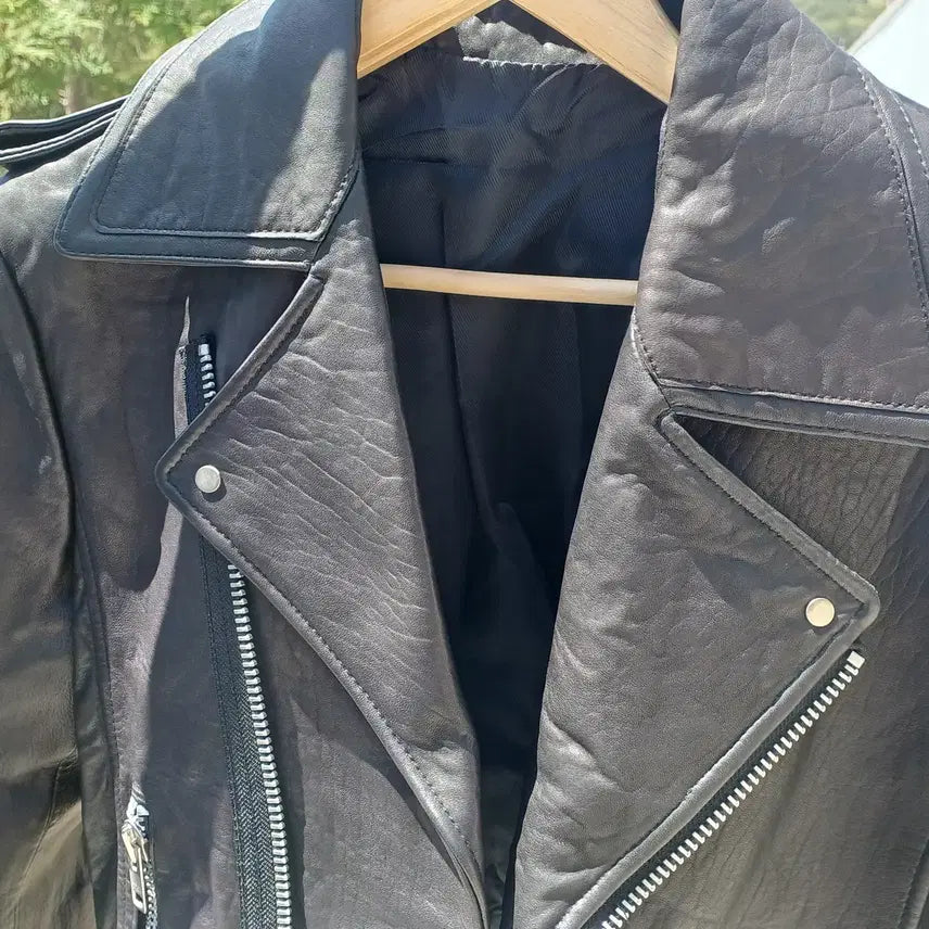 [BUNJANG] Slim Single Rider Jacket Sheepskin (Men&