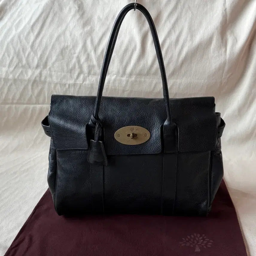 [BUNJANG] Mulberry Bayswater Classic Tote Bag Black Leather / 멀버리 베이스워터 클래식 토트백 블랙