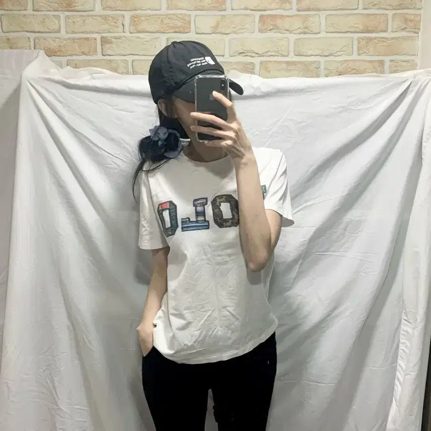 [BUNJANG] Polo Ralph Lauren Logo T-Shirt, White, Size M / 폴로 랄프로렌 로고 티셔츠,M,화이트