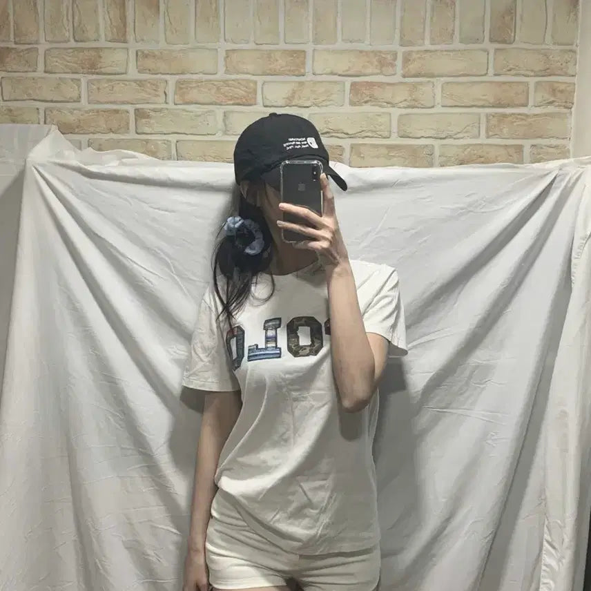 [BUNJANG] Polo Ralph Lauren Logo T-Shirt, White, Size M / 폴로 랄프로렌 로고 티셔츠,M,화이트