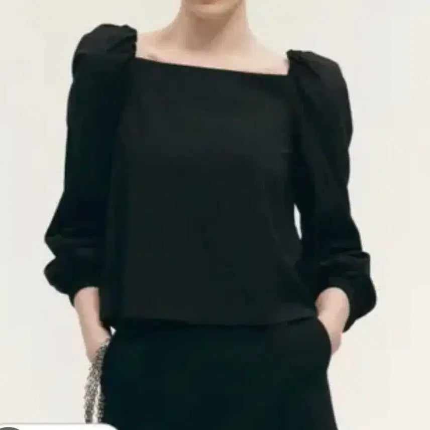 [BUNJANG] Sieh Blin Square Neck Blouse / 새상품)시에 sie 블린 스퀘어넥 블라우스