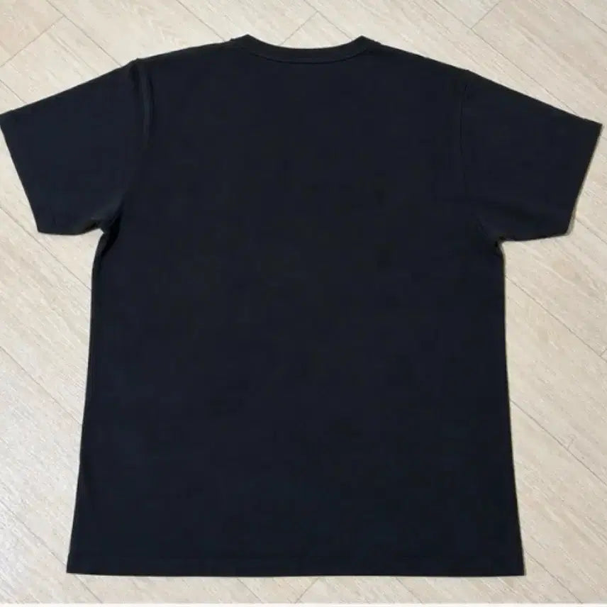 [BUNJANG] Maison Kitsuné Double Fox Head Embroidered T-Shirt (Anthracite, L) / 메종키츠네 더블 폭스 블랙 반팔 앤트러사이트